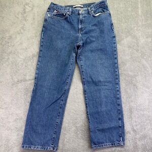 Tommy Hilfiger Womens Jeans Blue Wash Straight Leg Size 10 Cotton